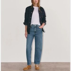 Everlane The Way High Jean in Medium Wash High Rise Straight Leg Size 27 *FLAWED
